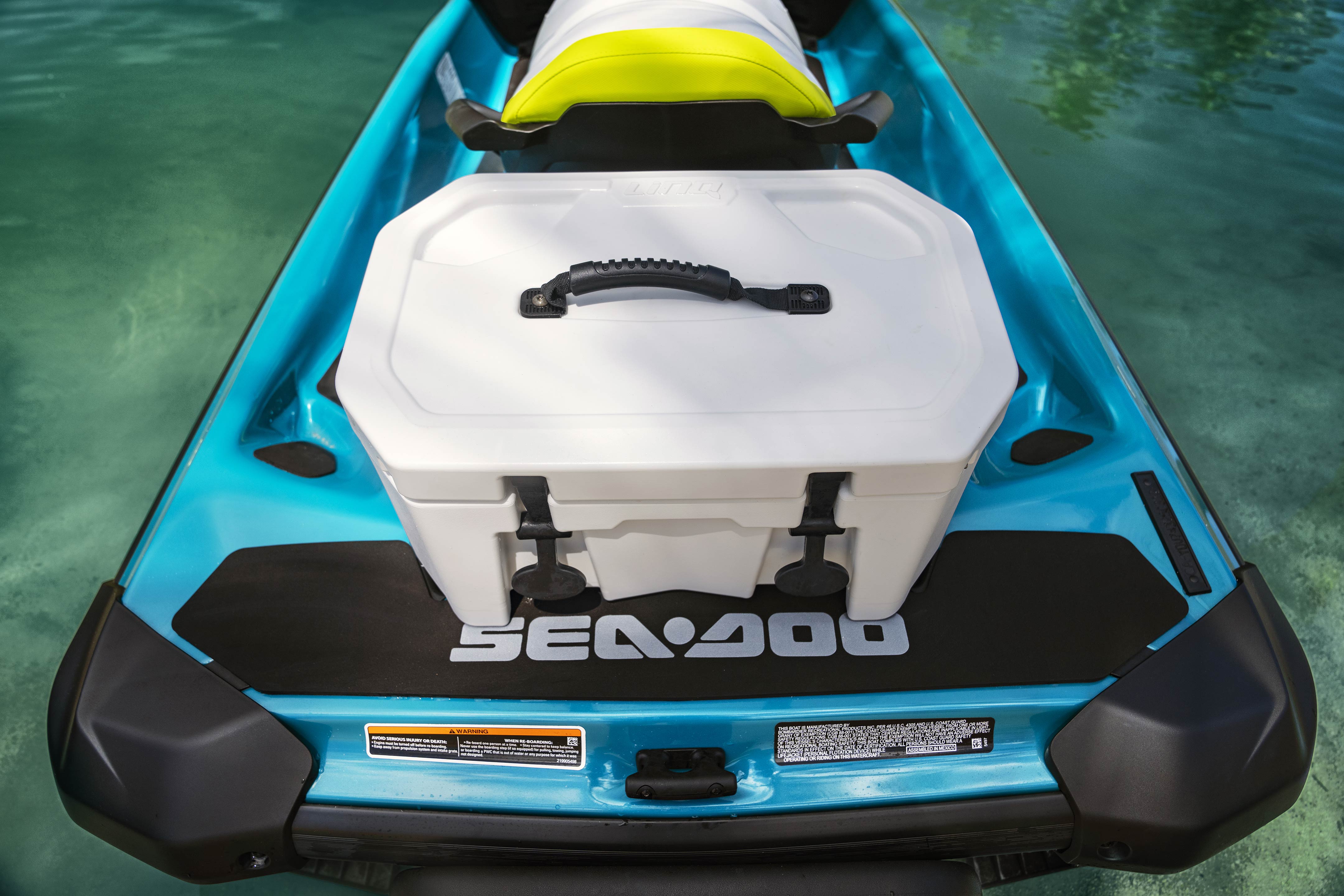 Sea-Doo GTI SE-badplattform med LinQ-kylbox